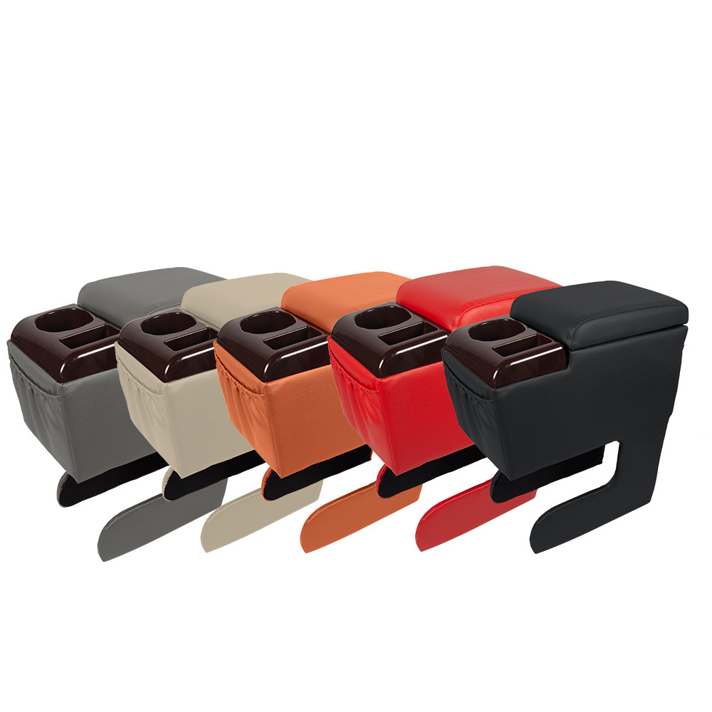 Universal Car Armrest Box No-Drill Modification Car Central Plastic Armrest Box Armrest Box