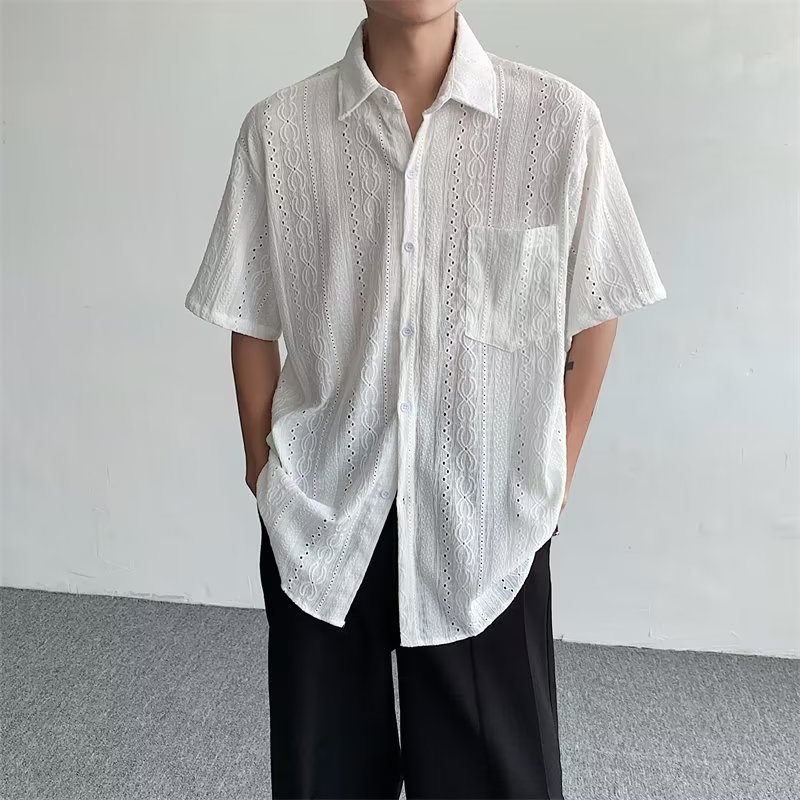 Japanese retro thin design shirt