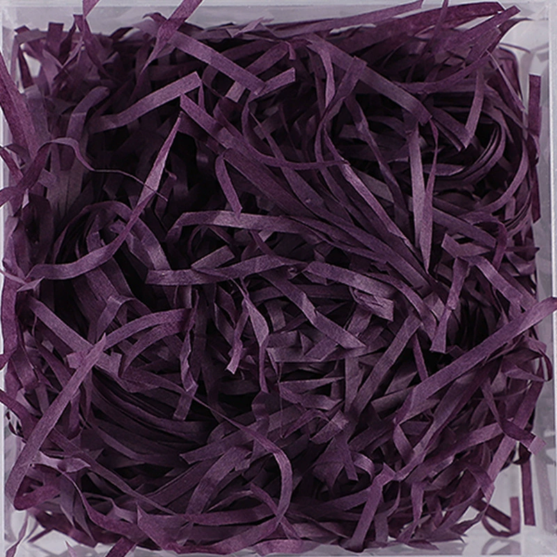 Фабричная продажа коробка подарочная из хлопка бумажной крошки (crushed paper silk) и травяной стебель из шелковой ткани, пасхальная-fold заполнение бумажными волокнами 20 грамм