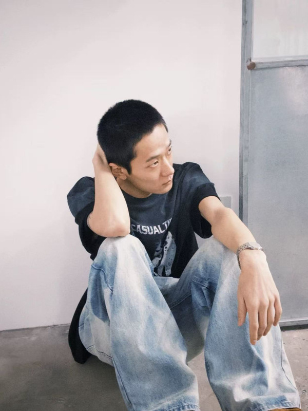 美式重磅蓝牛王vintage水洗做旧A字版型宽松直筒牛仔裤cleanfit男|undefined