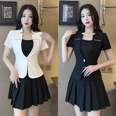 Foot Massage Therapist Work Uniform New Model Bath Foot Therapist Workwear Massage Set M8070 Pleated Skirt Set