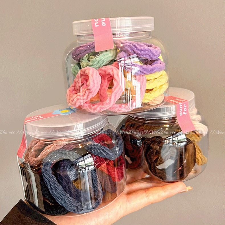 Corda de cabeza gruesa coreana 20 cuerda de cabello durable sin costuras, cuerda de cabello gruesa, cuerda de cabello cola de caballo