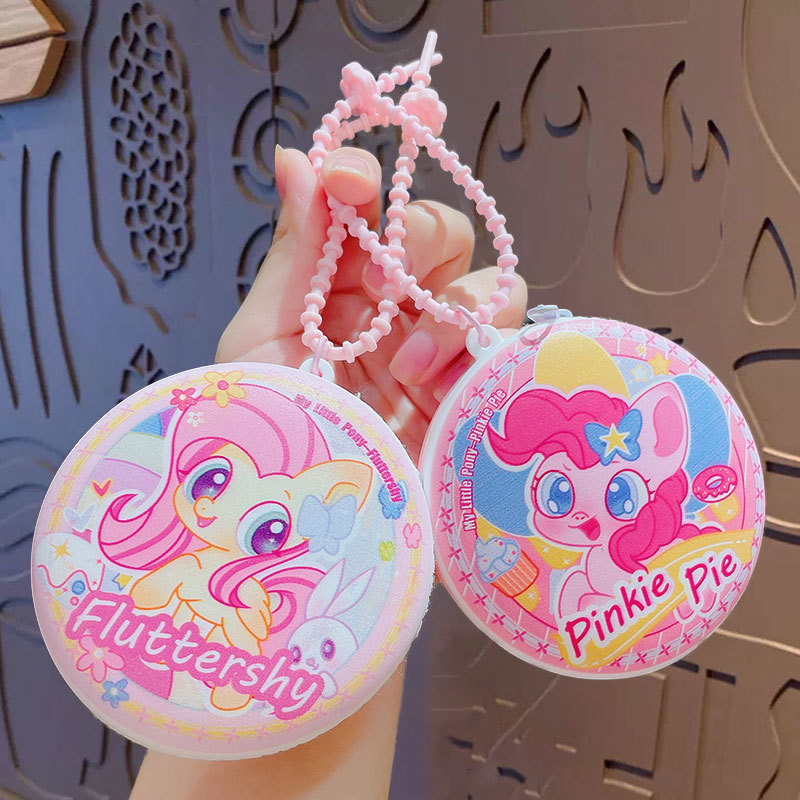 Cute Cartoon Pony Polly Coin Purse Keychain Bag Hanging Accessories Couple Car Keychain Pendant Small Gift