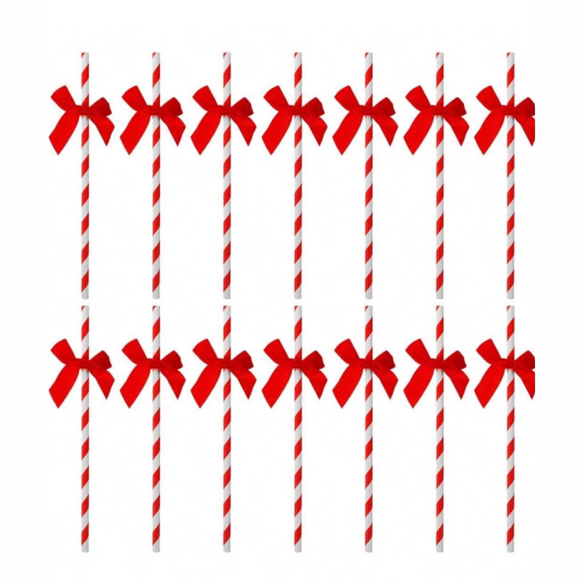 Lugar de fábrica al por mayor papel de arco creativo pajita decoración de fiesta postre mesa de cumpleaños vestido botella de pudín plug-in