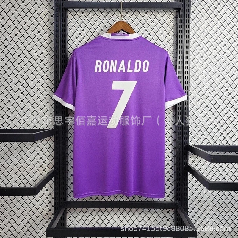 尤文巴巴巴巴巴皇馬パリAC国米リスボン復古ユニホームcr 7球星同服半袖|undefined