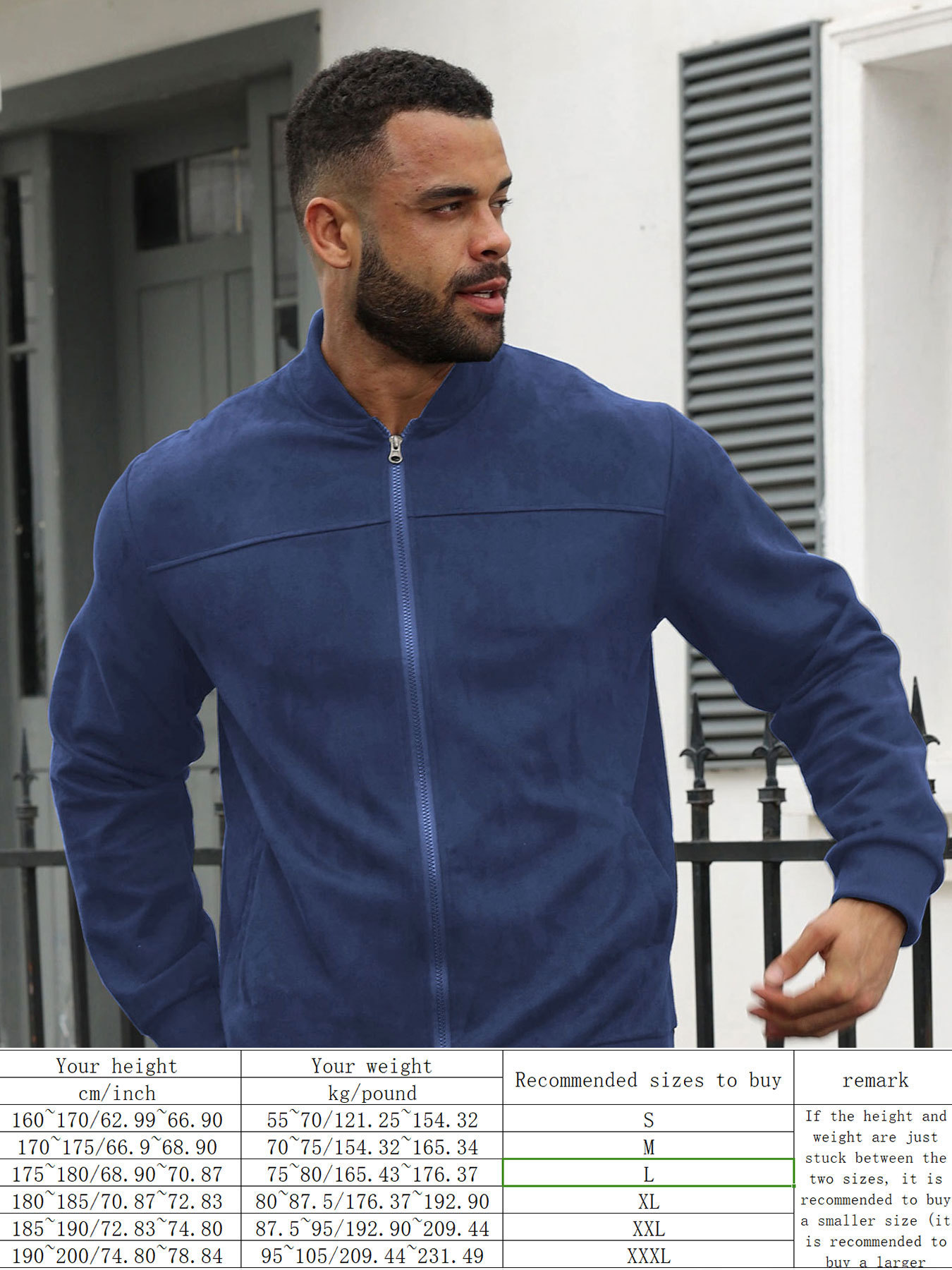 Europa e die Vereinigten Staaten neue Männer Mode lässig Wildleder leichte Pullover Jacke Mantel_voghion.com