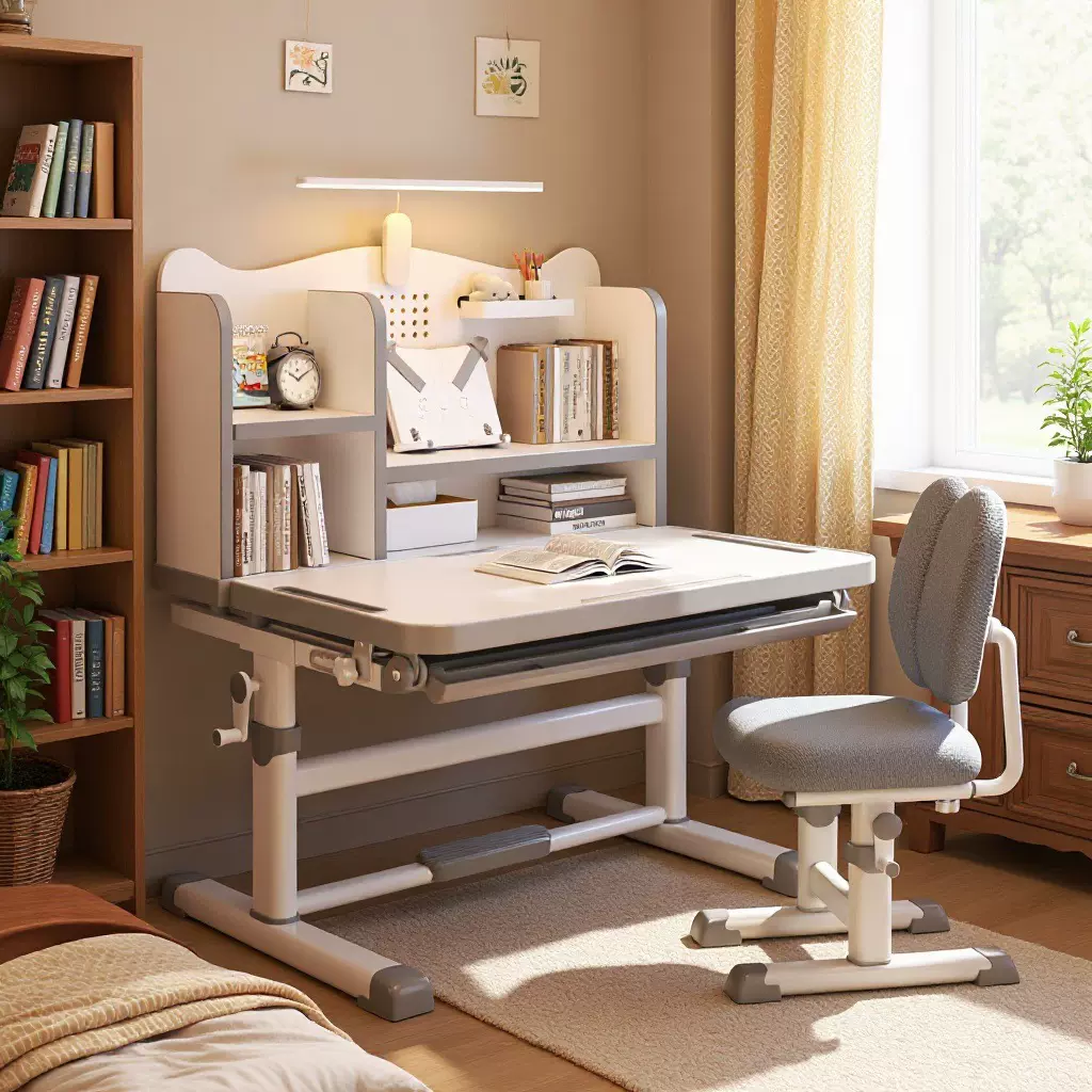 正姿儿童课桌椅学习桌家用作业书桌可升降中小学生写字桌椅套装