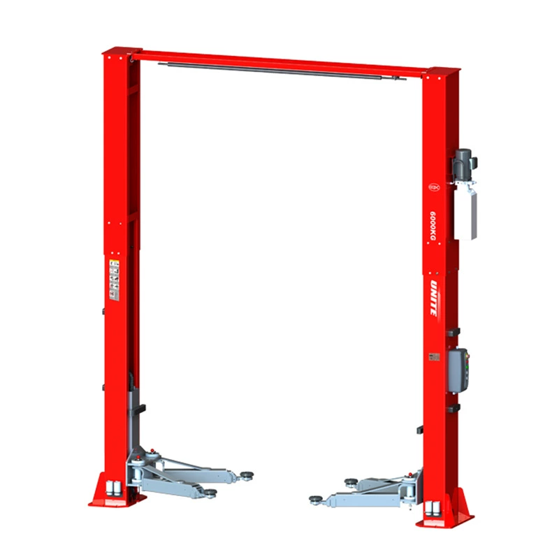 Yonite U-T60EB электрическая разблокировка двухсекционное портальное двухколонное подъемное оборудование для технического обслуживания автомобиля 6T