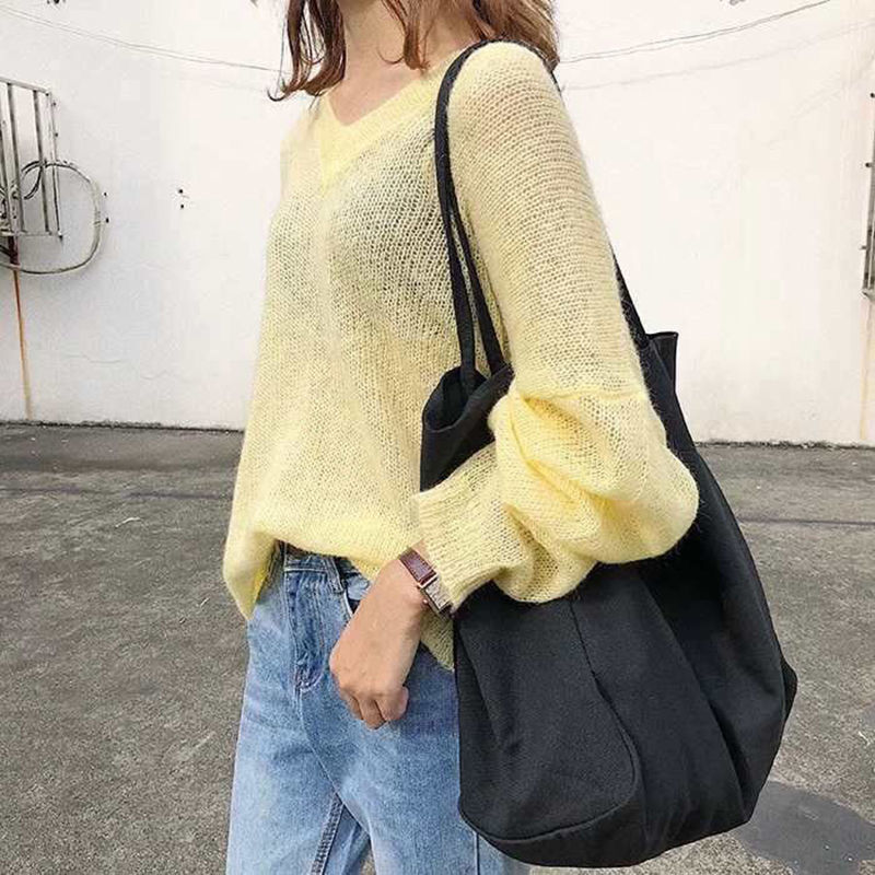 ドロップシッピングシンプルなキャンバスバッグ大容量インスタイルショルダーバッグ女性の多用途空白ニッチデザインバッグ|undefined