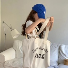 ha*g 韩国   字母印花单肩帆布包a workoutbag