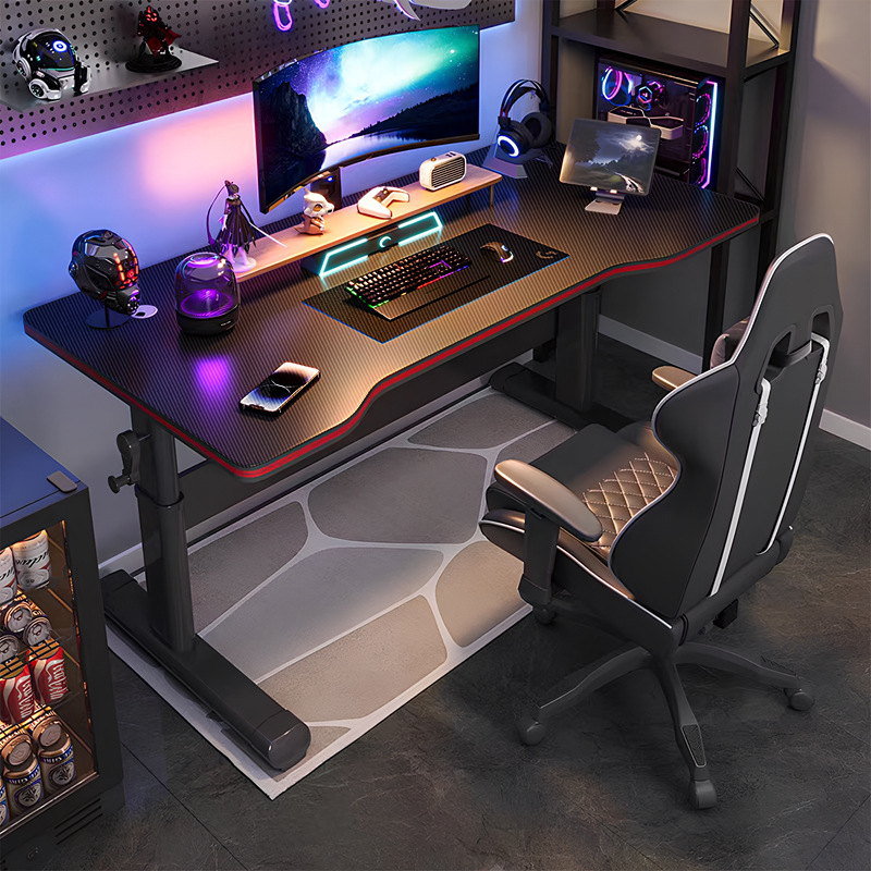 Lift Computer Table Desktop E-Sports Table Home Table and Chair Set Combination Office Desk Standing Game Workbench