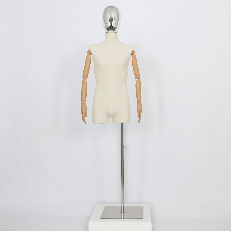 Tienda de ropa de moda marca de hombres modelo apoyos medio cuerpo de la ventana soporte de exhibición de cuerpo completo falso muñeca de los hombres
