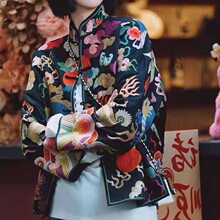独特新中式女装刺绣外套中国风年轻款改良唐装女2025早秋新款上衣