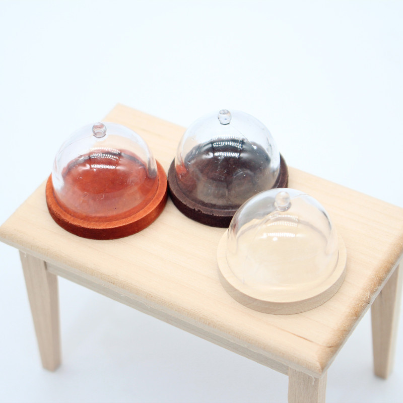 Dollhouse Doll House Artificial Miniature Transparent Plastic Cake Cover Cake Tray Mini Food Toy Dustproof Meal Cover Dollhouse Doll House Artificial Miniature Transparent Plastic Cake Cover Cake Tray Mini Food Toy Dustproof Meal Cover