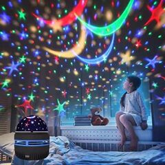 インターネット有名人星空ランプ寝室投影ランプ水の波紋ベッドサイドロマンチックな夜の光オーロラ星空雰囲気ライト