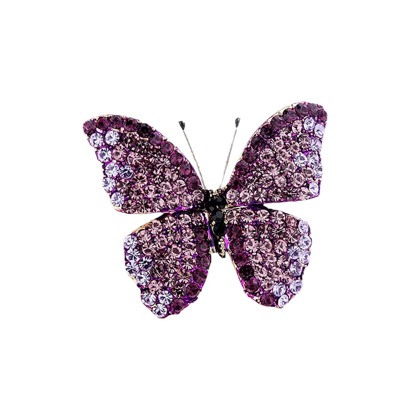 Nuevo estilo europeo y americano completo diamante mariposa broche de las mujeres de lujo elegante pin capa cardigan traje de gama alta de las mujeres moda ramillete