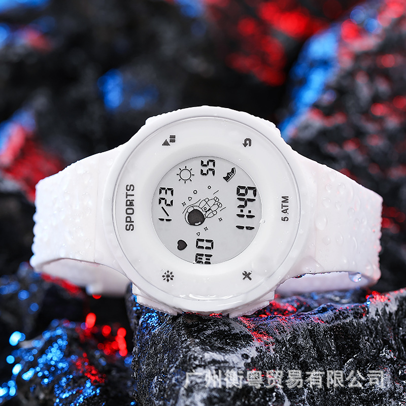 Tiktok mismo estilo astronauta reloj masculino y femenino estudiantes jóvenes natación impermeable luminoso deportivo reloj electrónico