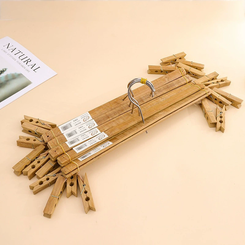 Карбонизированный очень большой 4 зажима держатель для брюк 4 зажима сушильная вешалка гладкая многоразовая держатель для брюк держатель для носков кросс-бамбуковый зажим для брюк оптом