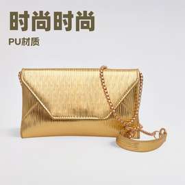 跨境女包简约时尚时尚手机单肩小方包迷你链条信封斜挎包