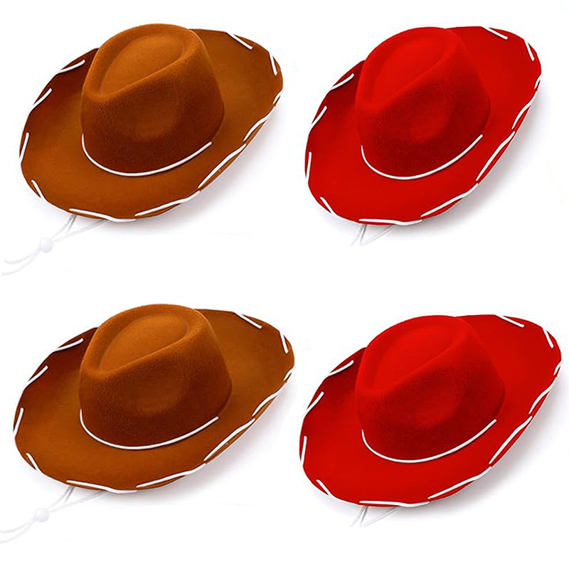 Cappello fedora western con corda cappello cowboy marrone_voghion.com