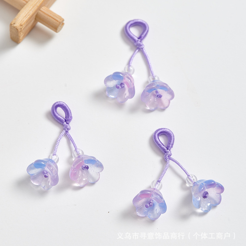 琉璃小提溜抖音直播手串挂件吊坠莲蓬桂樱花手工编织diy手链配件|undefined