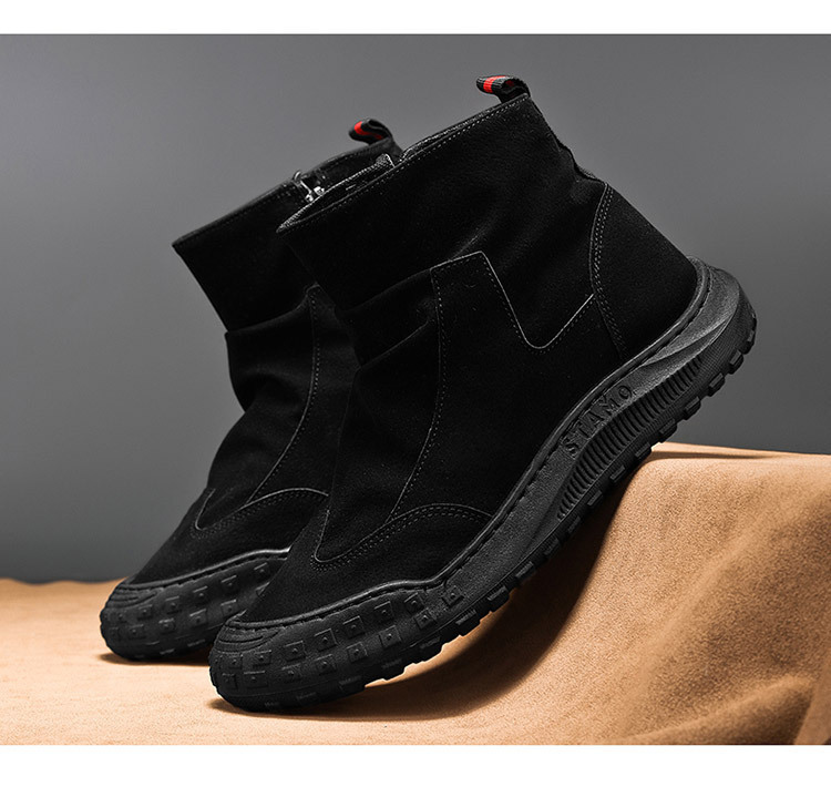 Chaussures de travail spéciales pour hommes, grandes tailles, bottines montantes Martin, nouveauté automne, respirantes, antidérapantes, chaussures de sécurité décontractées pour hommes_voghion.com