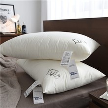 德国BB熊五星级酒店单人枕头纯棉柔软护肩颈蓬松白鹅毛微支撑枕芯