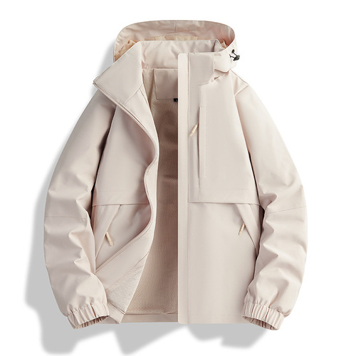 Foreign trade cross-border Amazon jackets for men and women thin hooded color-blocked jackets logo custom work clothes