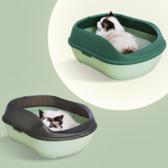 批發大號貓砂盆超大號全半封閉防外濺貓咪用品貓廁所加厚一件代發