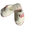 Cotton slippers manufacturers supply new products with new products bow home slippers, waterproof bottom plush open slippers spring