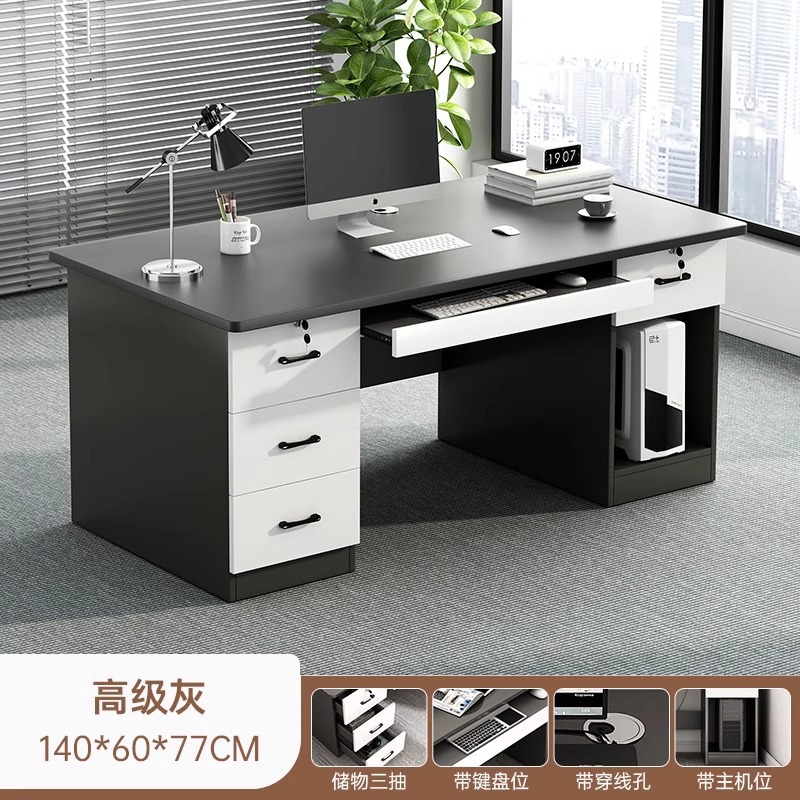 Escritorio de computadora simple escritorio de escritorio de escritorio de personal de oficina dormitorio moderno escritorio simple escritorio