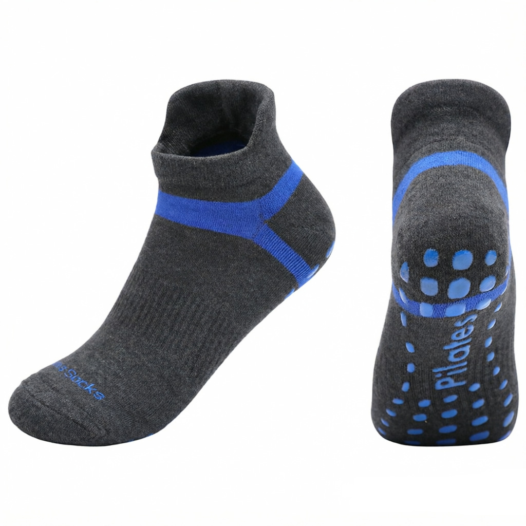 [Artículo de alta demanda] Calcetines de yoga antideslizantes para entrenamiento de Pilates en estudio profesional, de tela de rizo peinado, para hombres y mujeres image 11