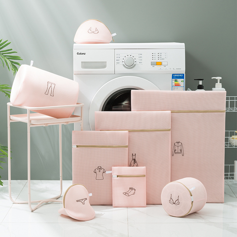 Morandi rosa-sándwich bordado