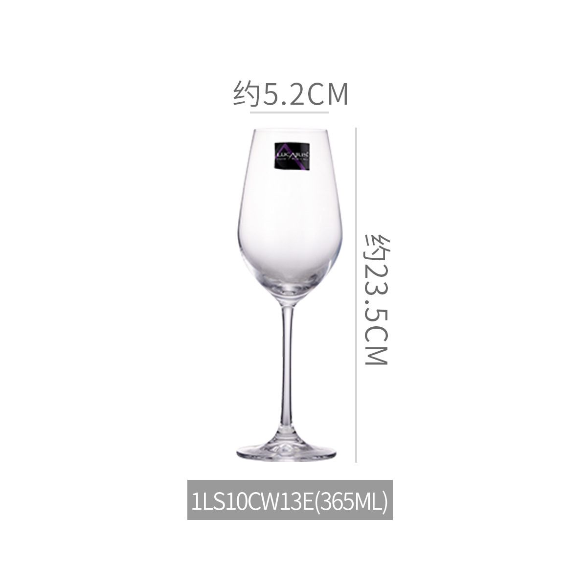 Lucaris vidrio de cristal de alta calidad alto pie taza de vino grande taza de champagne taza de vino casera