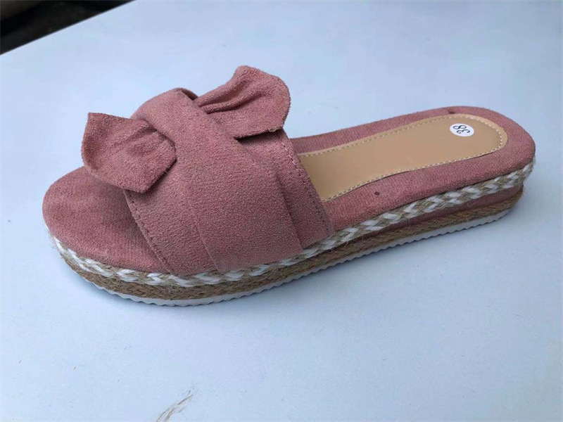 Sandali zeppa donna con plateau e fiocco comodi eleganti_voghion.com