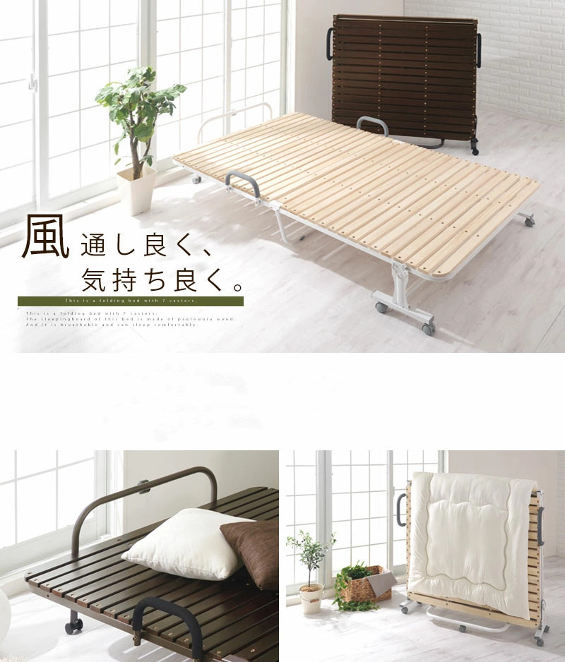 Wholesale export solid wood hard board folding bed office lunch break single bed nap bed hotel extra bed confinement nanny escort