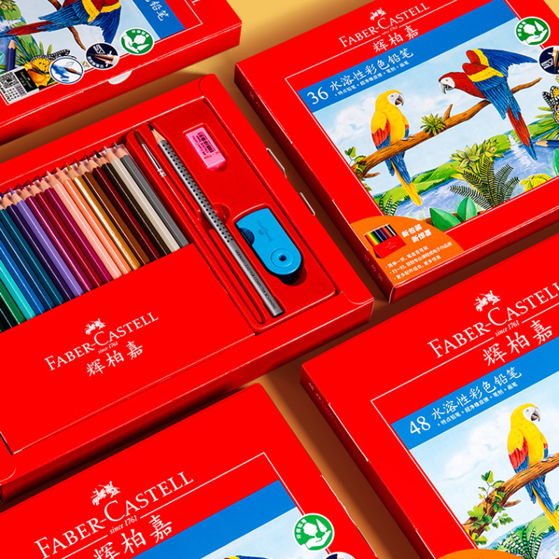 Alemán Faber-Jia 72 color soluble en agua color plomo niños estudiante pintura graffiti colorear 48 color lápiz traje