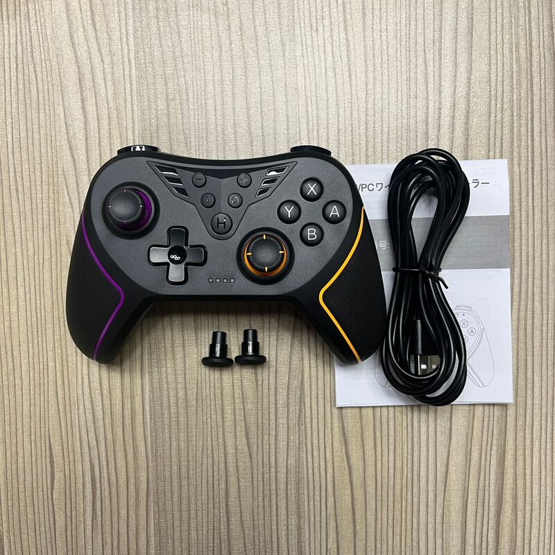 ホールジョイスティックスイッチワイヤレス Bluetooth ゲームパッドマクロプログラミングウェイクアップジャイロスコープスイッチハンドル|undefined