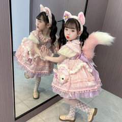 Lolita Princess Dress for Girls 2024 Spring and Autumn New Children Rina Belle Skirt Birthday Formal Dress