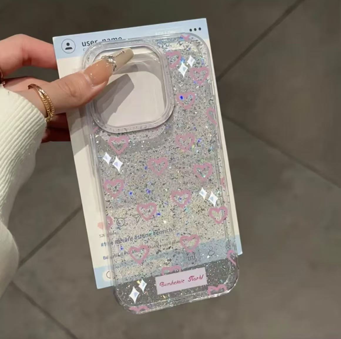 Nuevo estilo transfronterizo aplicable funda para teléfono móvil iphone16 Apple 15 brillo de lámina de plata 14/13promax Japón y Corea 12/11