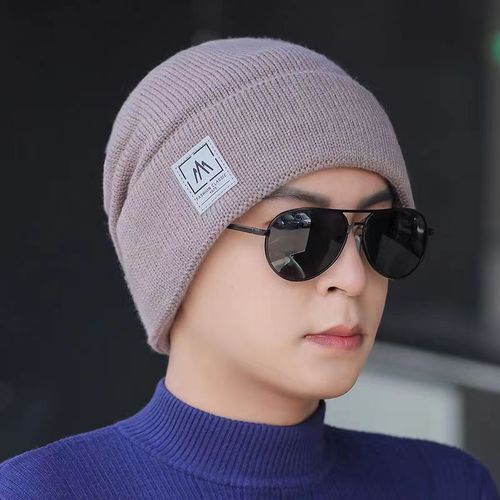 Cashmere Hat for Men and Women, Korean Style Trendy Bump Hat, Thick and Fuzzy Ear Protection, Warm and Versatile Knitted Hat