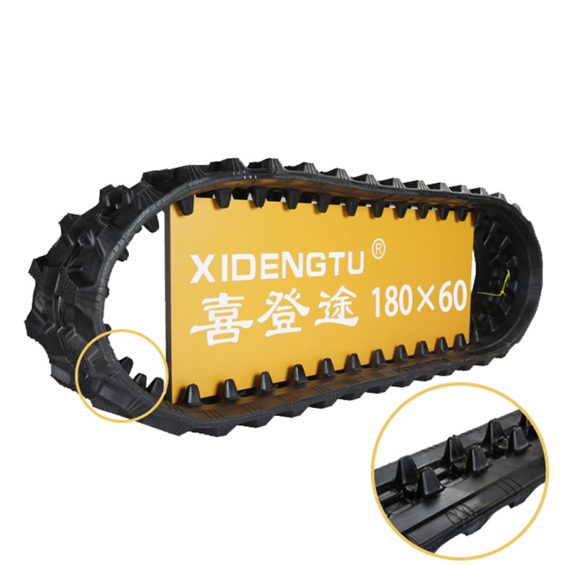 喜登途180/60 微耕机履带 旋耕青储用履带跨境橡胶履带