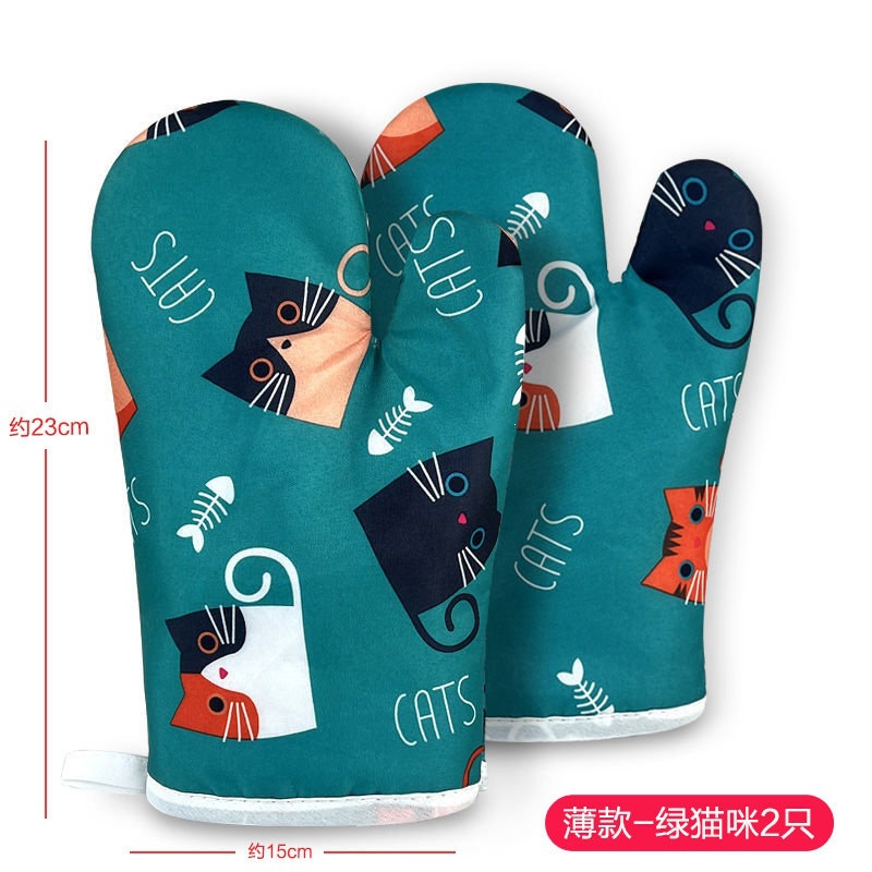 Guantes de aislamiento térmico a prueba de quemaduras y engrosamiento horno de microondas para hornear barbacoa de silicona especial resistente a altas temperaturas horno de cocina a prueba de calor doméstico