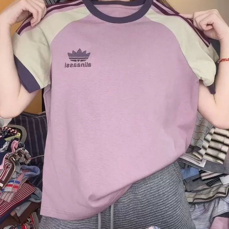 Женская футболка с короткими рукавами и вышивкой больших размеров, лето 2025, новые женские свободные модные топы для похудения для женщин