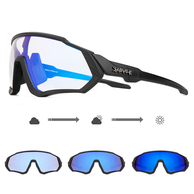 Gafas de Ciclismo Fotocromáticas Día y Noche de TR90, a Prueba de Viento y Arena, para Ciclismo de Carretera