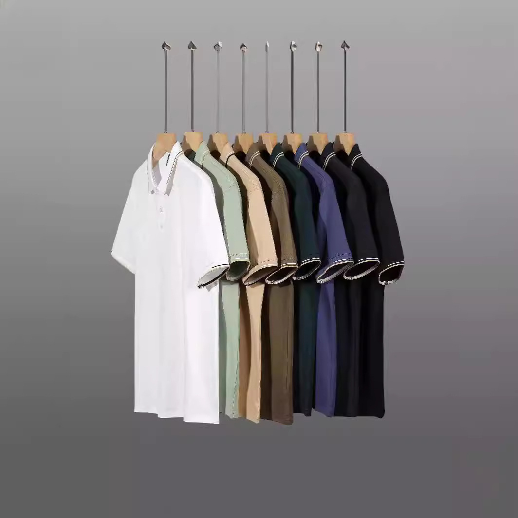 Camisas de polo uniformes de clase de estudiantes ropa de trabajo personalizada impresión LOGO verano solapa camisa de grupo de mangas cortas bordado diy