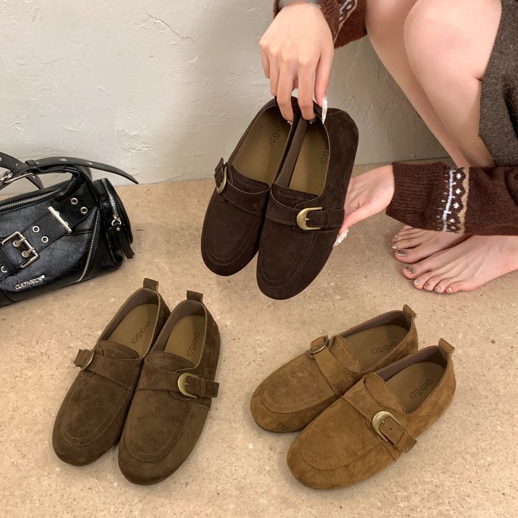 Inner height-increasing 2026 slip-on shoes with soft soles, new style lazy old bean shoes, autumn mule shoes for women Inner height-increasing 2026 slip-on shoes with soft soles, new style lazy old bean shoes, autumn mule shoes for women