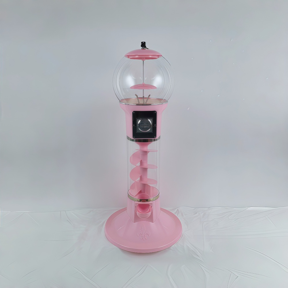 Máquina Expendedora de Cápsulas de Pie de PVC Operada por Monedas con Diseño Espiral