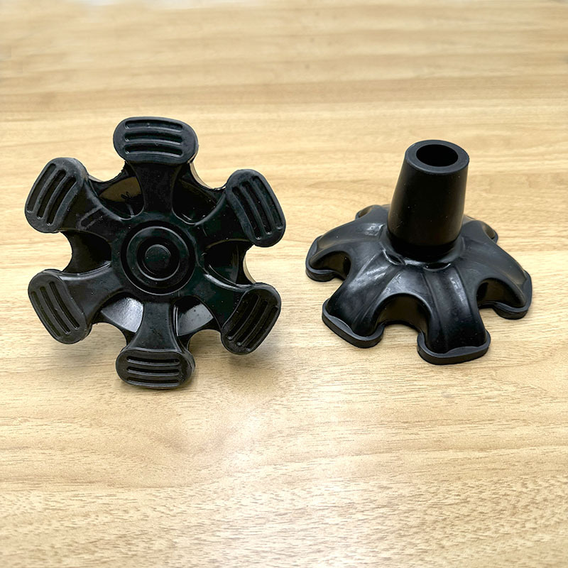 22 검정색 6개 발 패드*고무