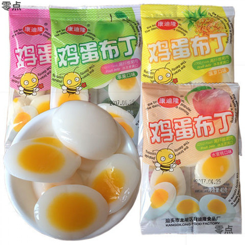 Egg Pudding Jelly Yogurt Multi-Flavor Snacks with Fruit Pulp Nostalgic for Those Born in the 80S and 90S, One Piece, Factory Direct Wholesale